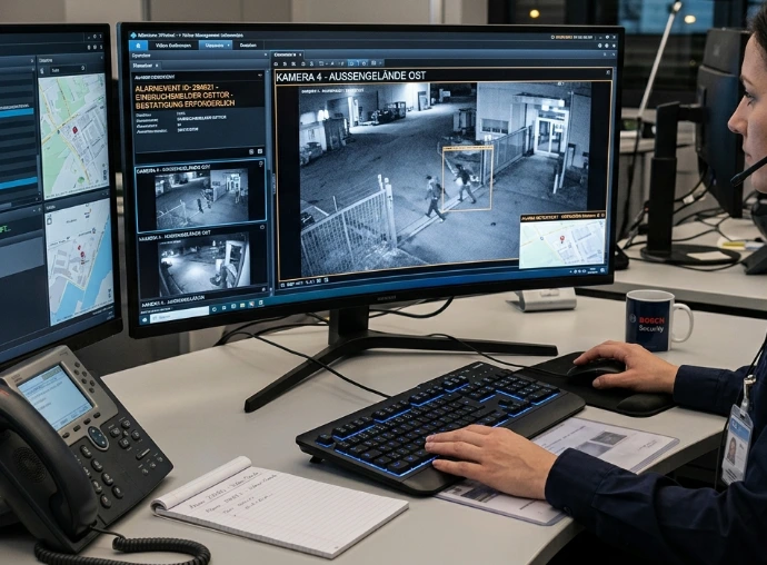 Videoüberwachung in einer Leitstelle